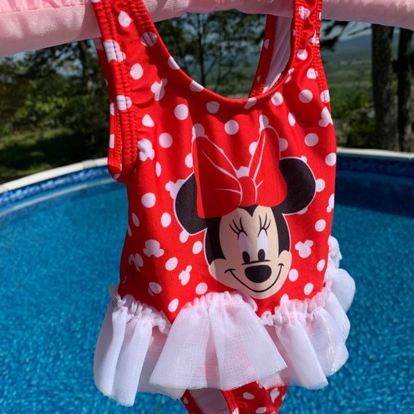 Disney Baby Other - Disney Baby Minnie Mouse TuTu 1 Piece Swimsuit 12m